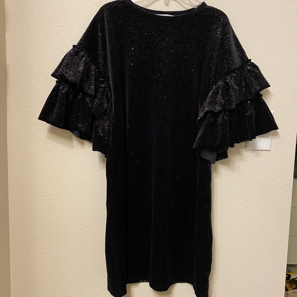 H&M | Glittery Velour Dress - Picture 3 of 7
